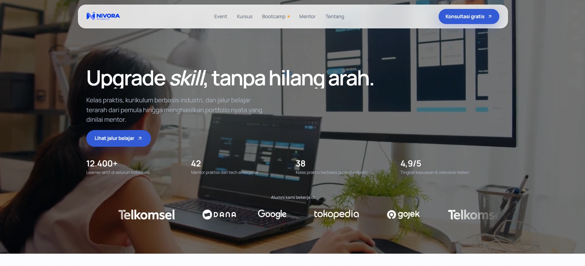 Nivora Academy - Akademi digital, kursus, bootcamp design preview